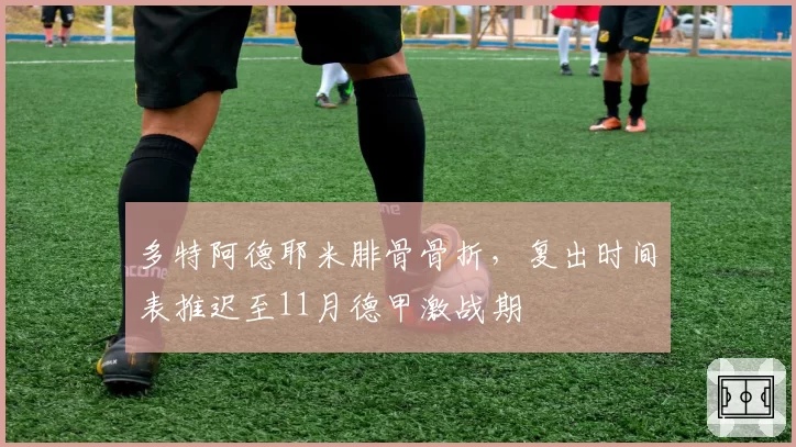 多特阿德耶米腓骨骨折,复出时间表推迟至11月德甲激战期