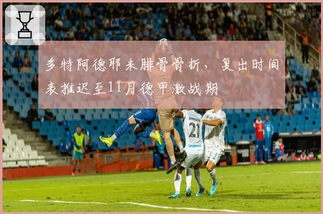 多特阿德耶米腓骨骨折,复出时间表推迟至11月德甲激战期